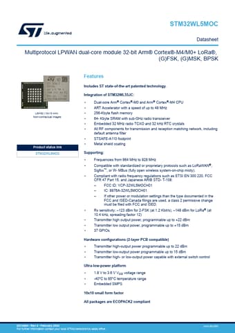  Datasheet Preview Page 1