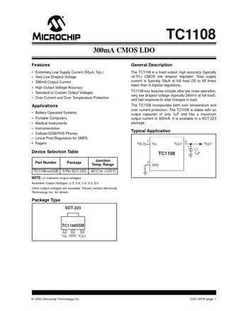  Datasheet Preview Page 1