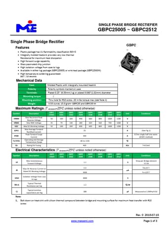  Datasheet Preview Page 1
