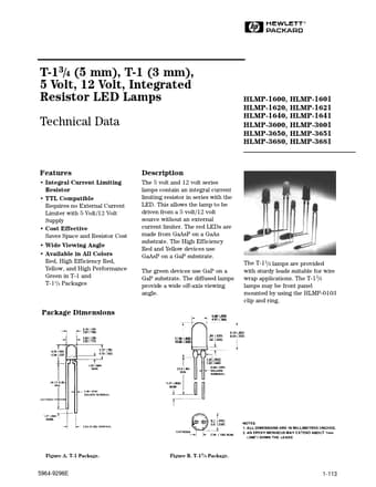  Datasheet Preview Page 1