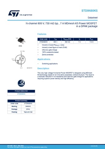  Datasheet Preview Page 1
