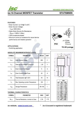  Datasheet Preview Page 1