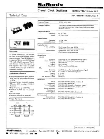  Datasheet Preview Page 1