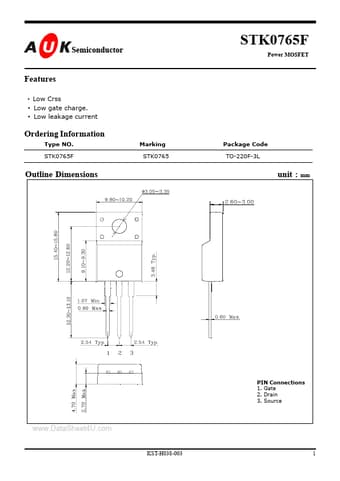  Datasheet Preview Page 1