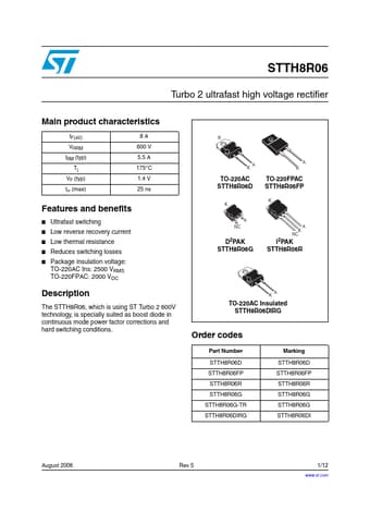  Datasheet Preview Page 1
