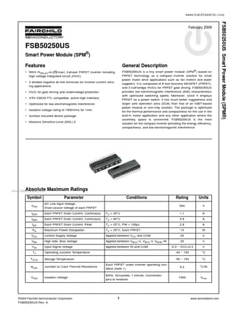 Datasheet Preview Page 1