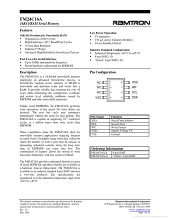  Datasheet Preview Page 1