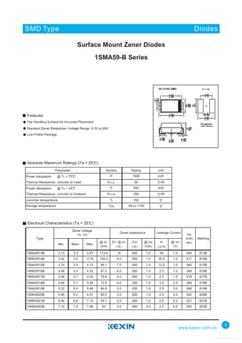  Datasheet Preview Page 1