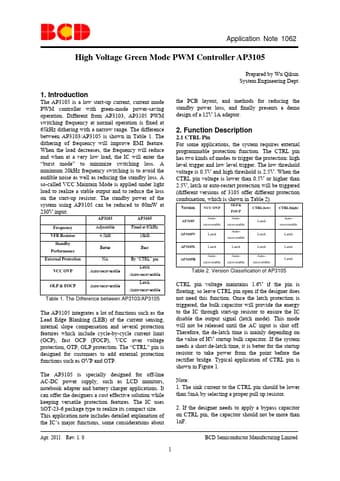  Datasheet Preview Page 1