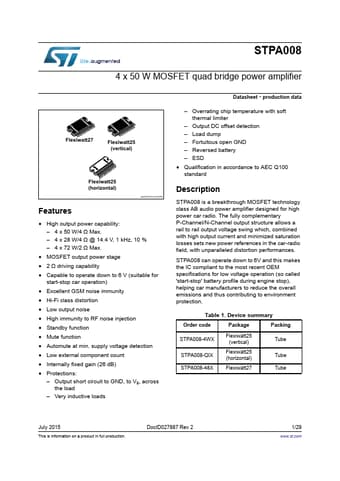  Datasheet Preview Page 1