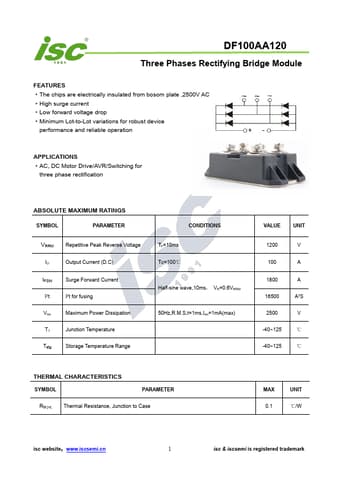  Datasheet Preview Page 1