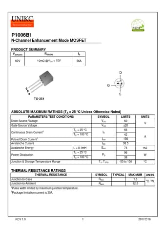  Datasheet Preview Page 1