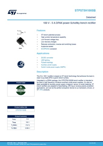  Datasheet Preview Page 1
