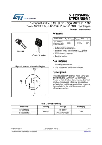  Datasheet Preview Page 1