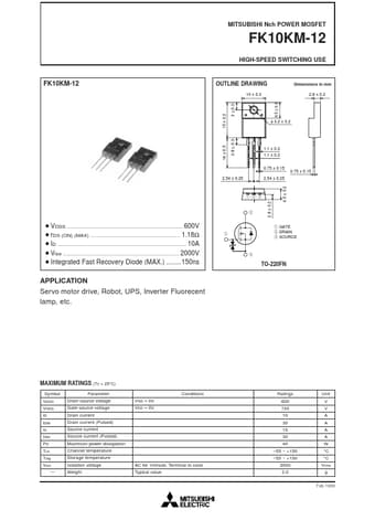 Datasheet Preview Page 1