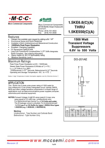  Datasheet Preview Page 1