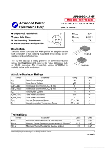 Datasheet Preview Page 1