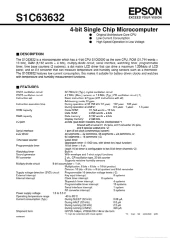 Datasheet Preview Page 1