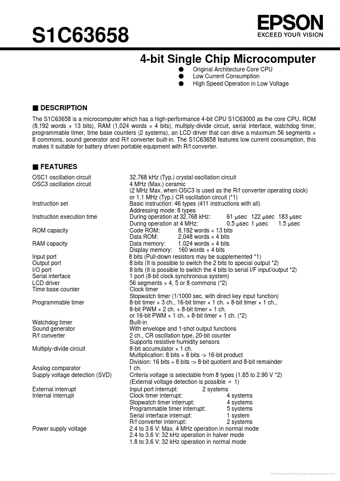  Datasheet Preview Page 1