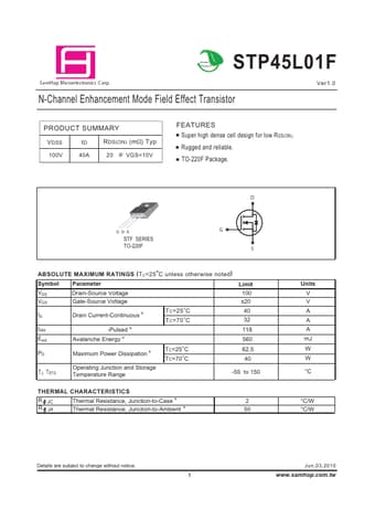  Datasheet Preview Page 1