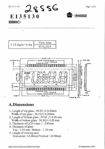  Datasheet Preview Page 1
