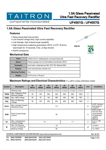  Datasheet Preview Page 1