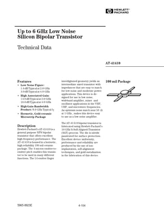  Datasheet Preview Page 1
