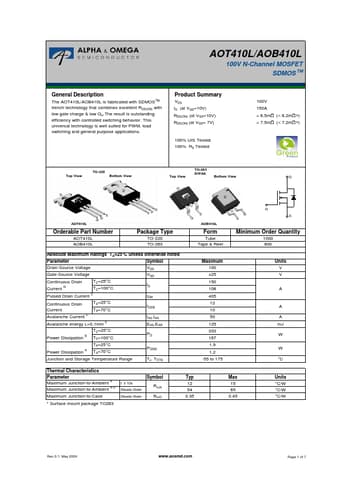  Datasheet Preview Page 1