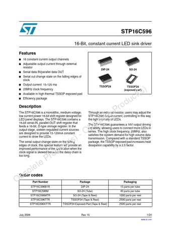  Datasheet Preview Page 1