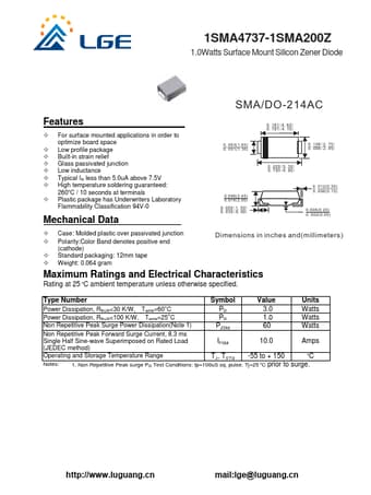  Datasheet Preview Page 1