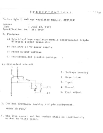  Datasheet Preview Page 1