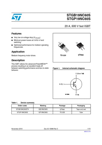  Datasheet Preview Page 1