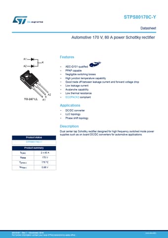  Datasheet Preview Page 1