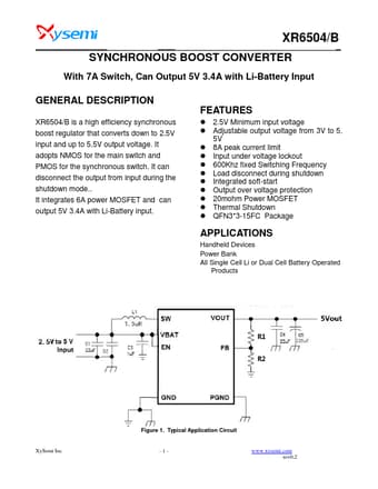  Datasheet Preview Page 1