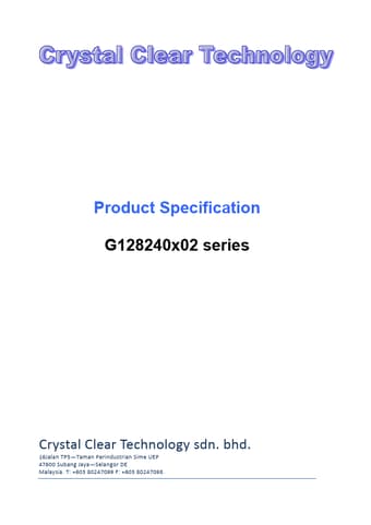  Datasheet Preview Page 1