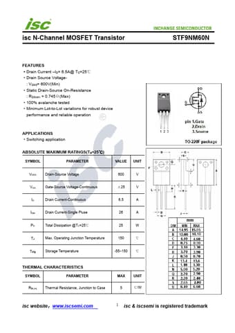  Datasheet Preview Page 1