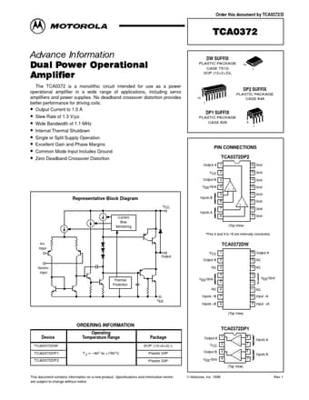  Datasheet Preview Page 1