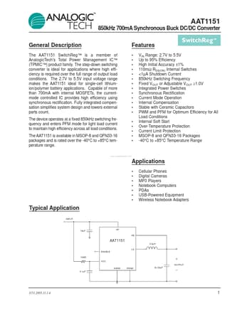  Datasheet Preview Page 1