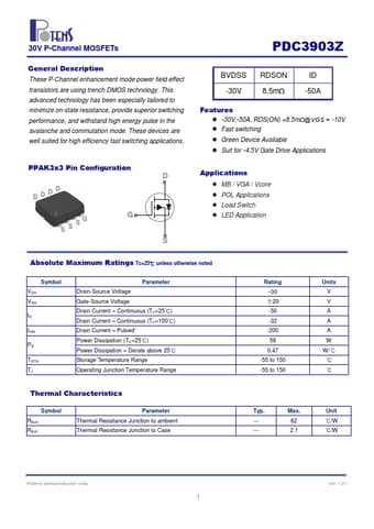  Datasheet Preview Page 1