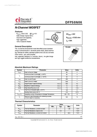  Datasheet Preview Page 1