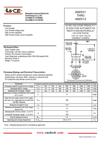  Datasheet Preview Page 1