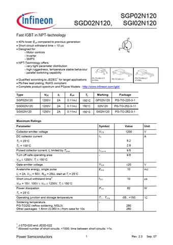  Datasheet Preview Page 1