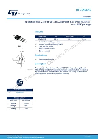  Datasheet Preview Page 1