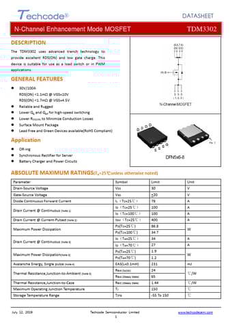  Datasheet Preview Page 1