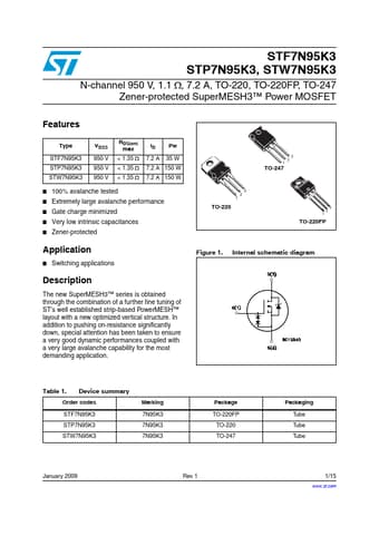 Datasheet Preview Page 1