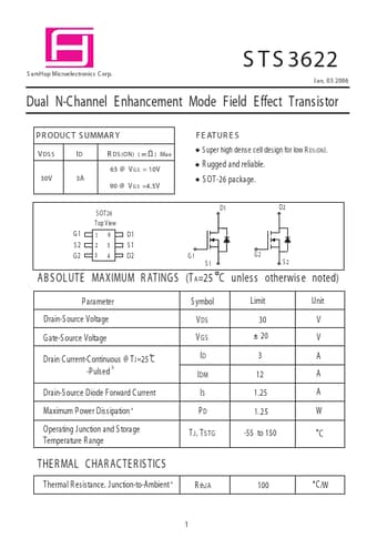  Datasheet Preview Page 1