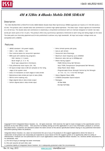  Datasheet Preview Page 1