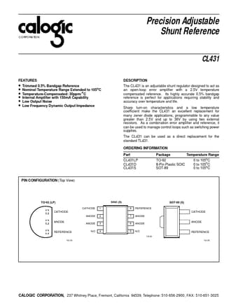  Datasheet Preview Page 1