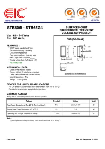  Datasheet Preview Page 1