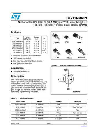 Datasheet Preview Page 1